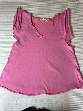 Women's Pink V-Neck Tank Top
